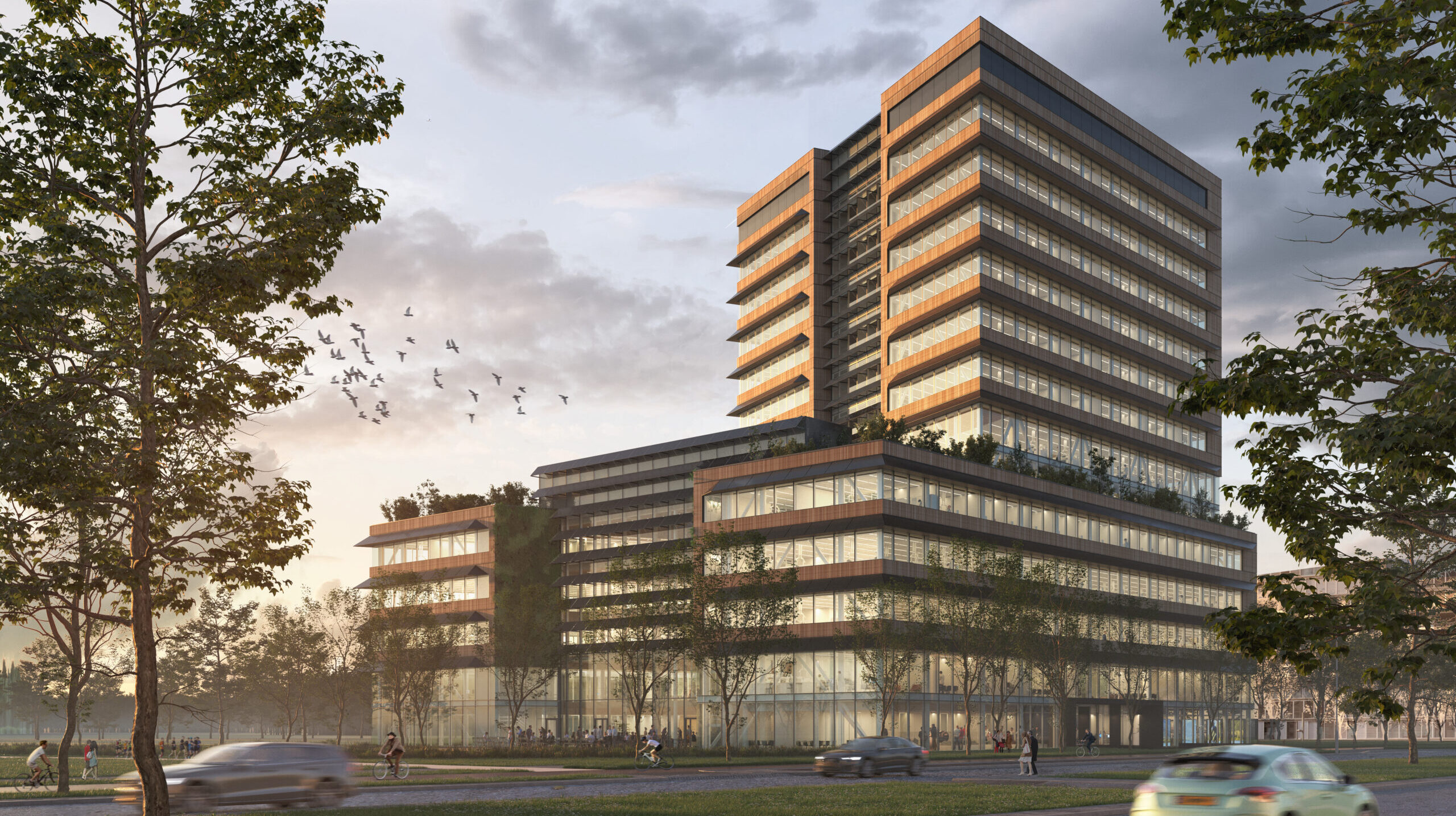 The exterior of Plus Ultra Utrecht on Utrecht Science Campus