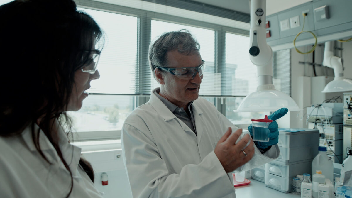 Dirk Showing Technology At the park Aachen