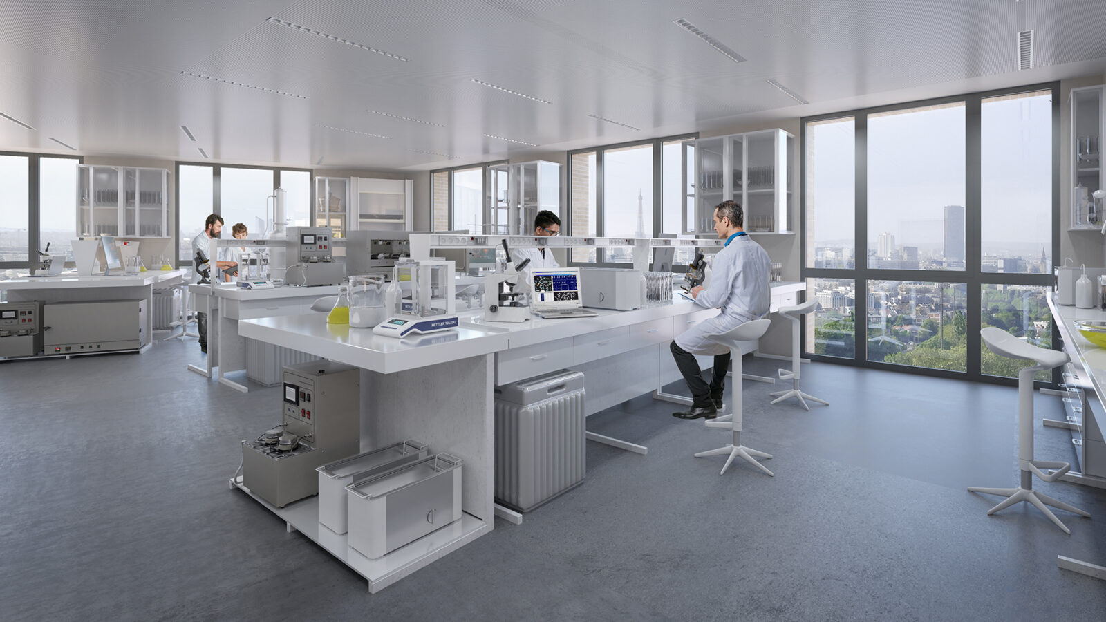 Example of a bespoke laboratory space in The Hive, located at Campus Grand Parc